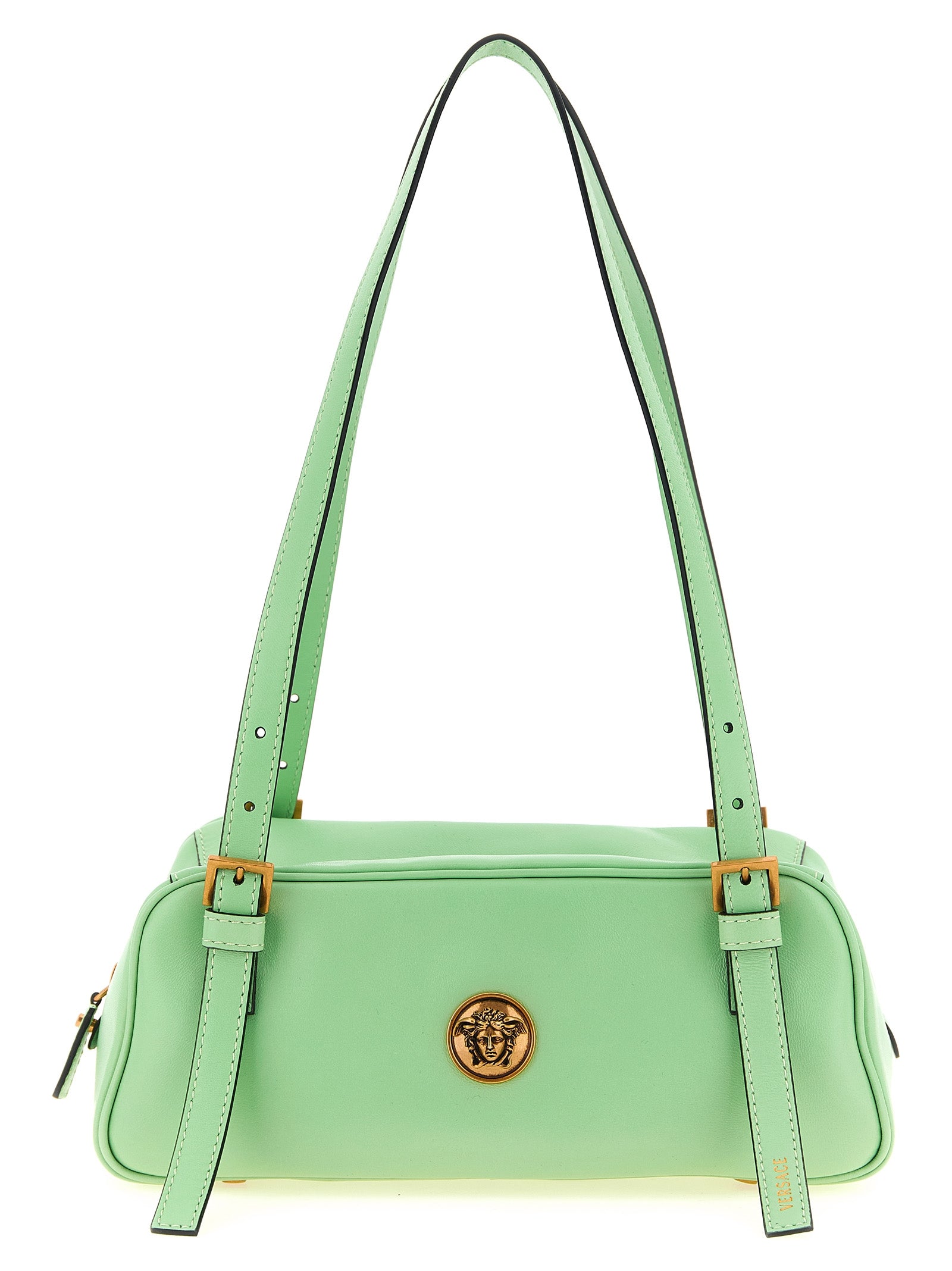 Versace Bicolor Lamb Leather Shoulder Bag