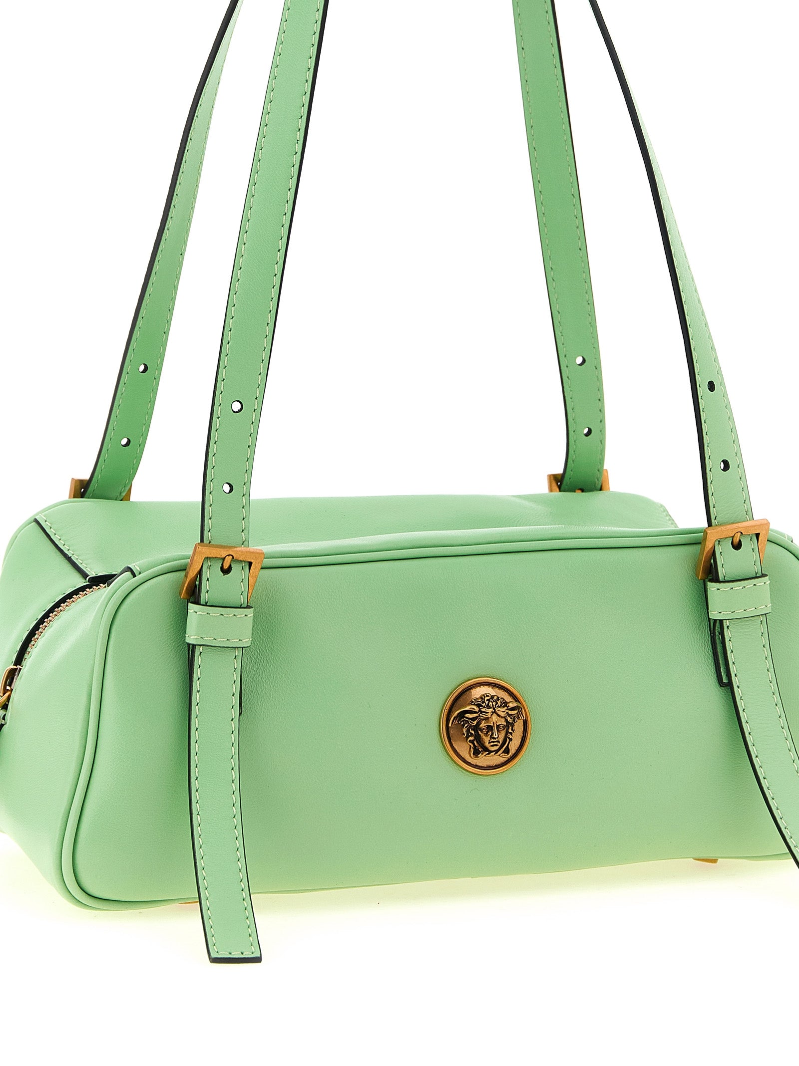 Versace Bicolor Lamb Leather Shoulder Bag