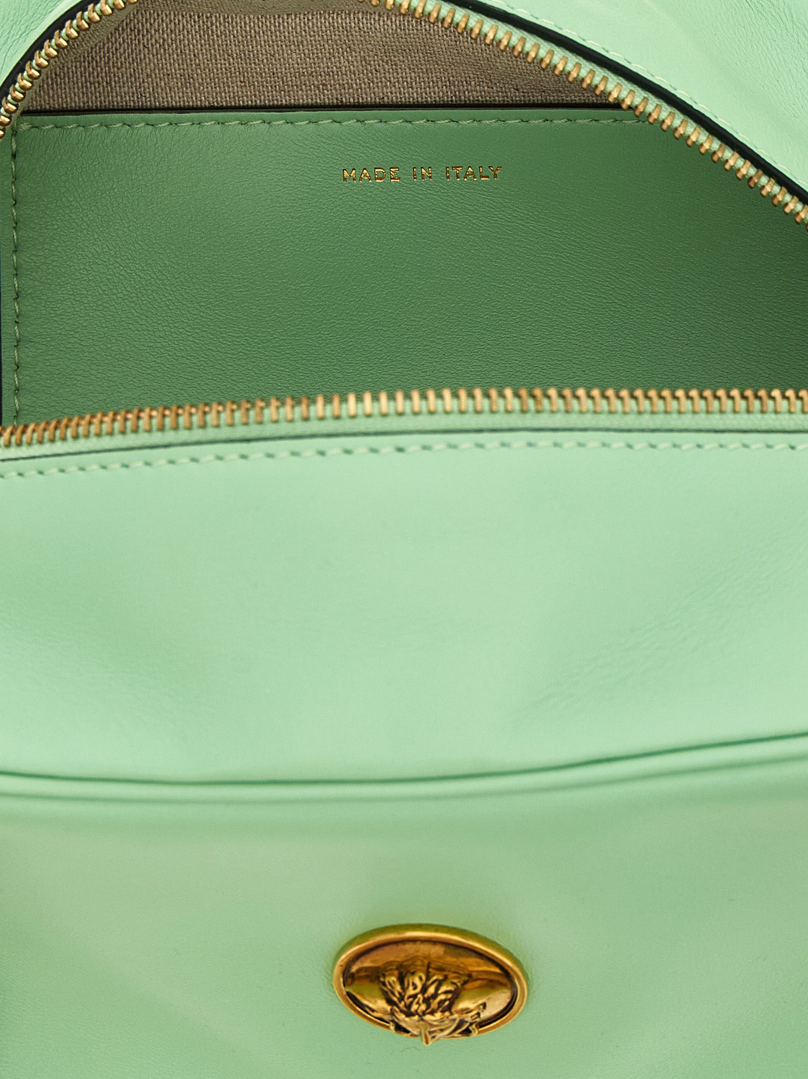 Versace Bicolor Lamb Leather Shoulder Bag