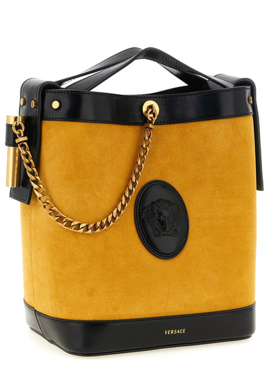 Versace Bicolor Calfskin Shoulder Bag
