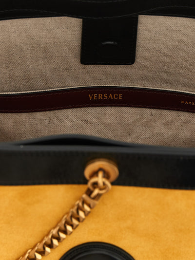 Versace Bicolor Calfskin Shoulder Bag