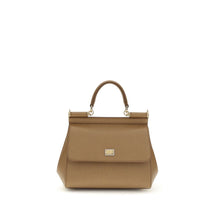 Dolce & Gabbana Beige Calf Leather Bos Taurus Handbag