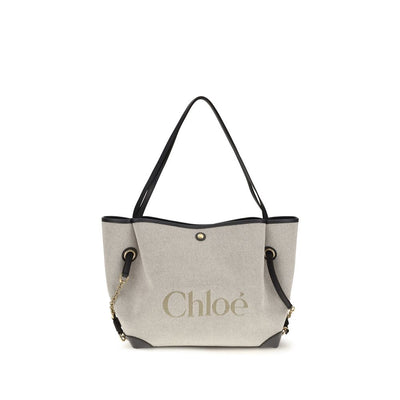 Chloé Gray Cotton Shoulder Bag