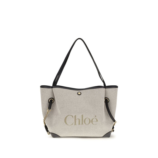 Chloé Gray Cotton Shoulder Bag
