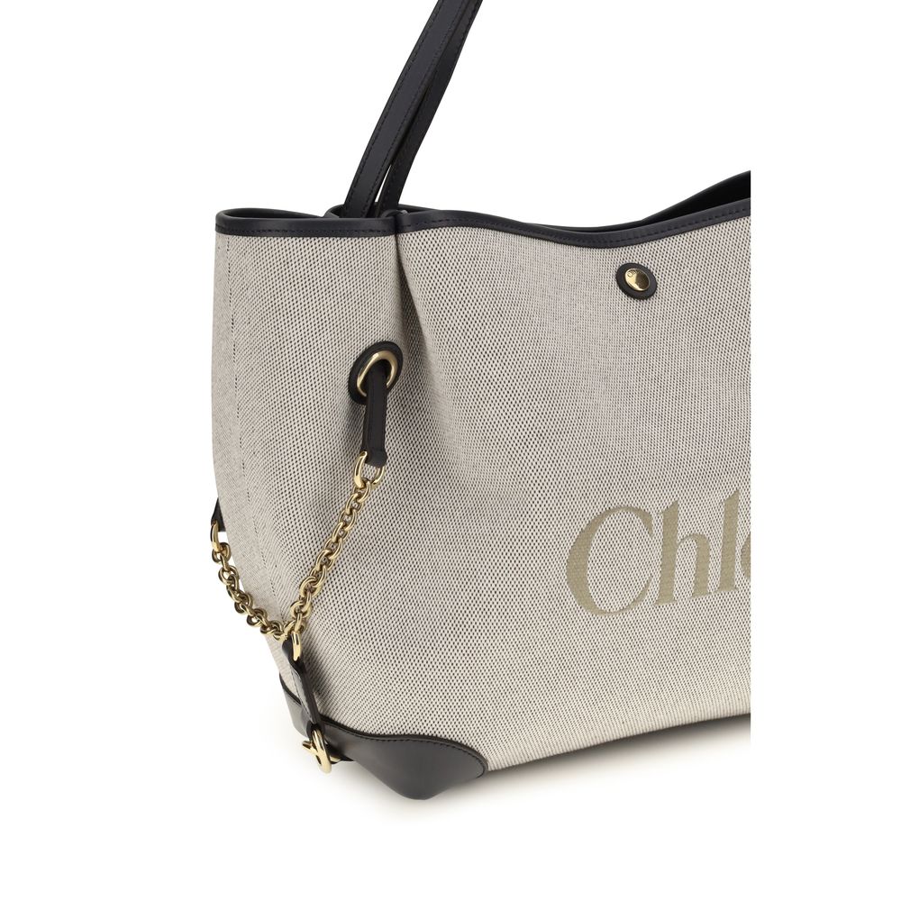 Chloé Gray Cotton Shoulder Bag