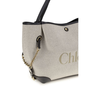 Chloé Gray Cotton Shoulder Bag