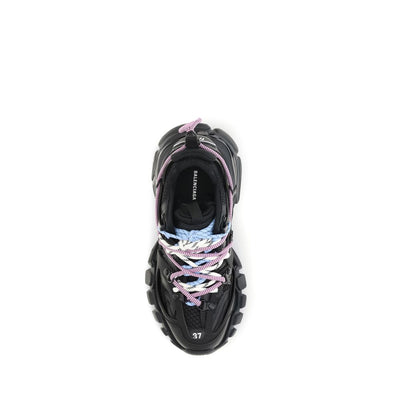 Balenciaga Black Polyester Athletic Sneakers