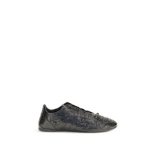 Balenciaga Black Calf Leather Bos Taurus Athletic Sneakers