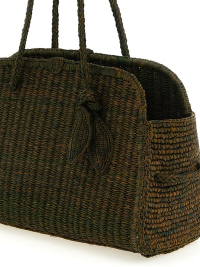 Jacquemus Bicolor Raffia Tote Bag