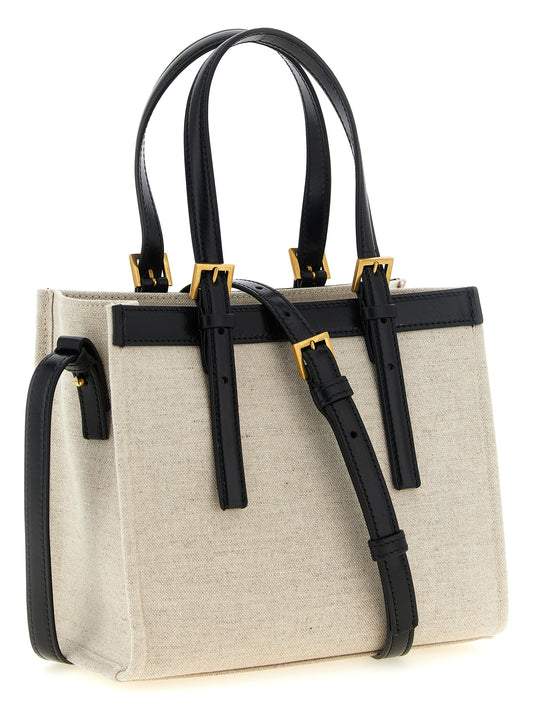 Versace Beige Linen Tote Bag