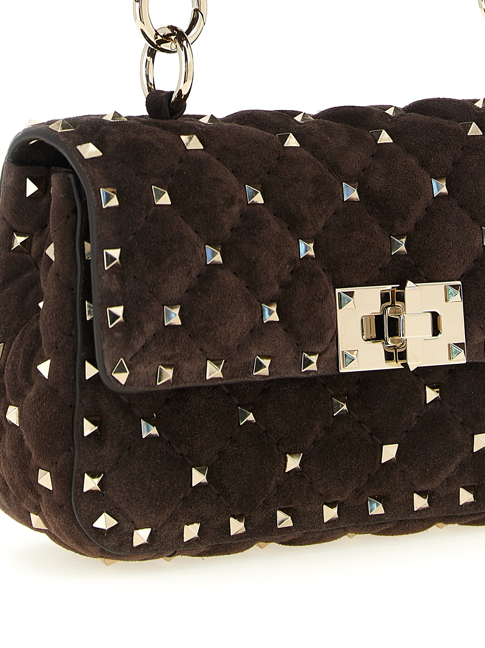 Valentino Garavani Brown Calfskin Shoulder Bag