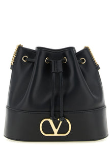 Valentino Garavani Black Lamb Leather Crossbody Bag