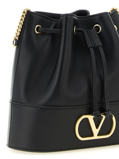 Valentino Garavani Black Lamb Leather Crossbody Bag