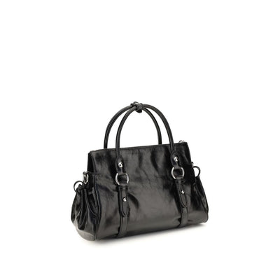 Miu Miu Black Calf Leather Bos Taurus Handbag