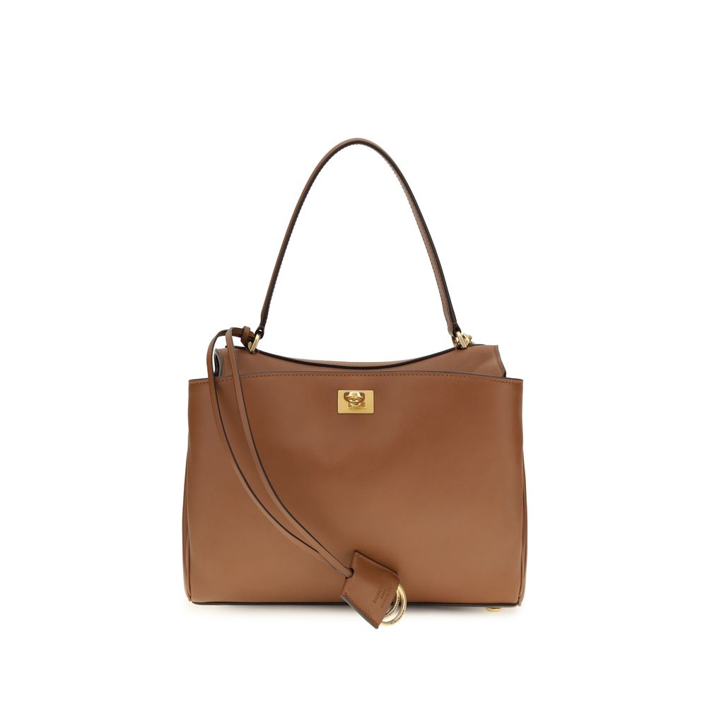 Balenciaga Brown Calf Leather Bos Taurus Shoulder Bag