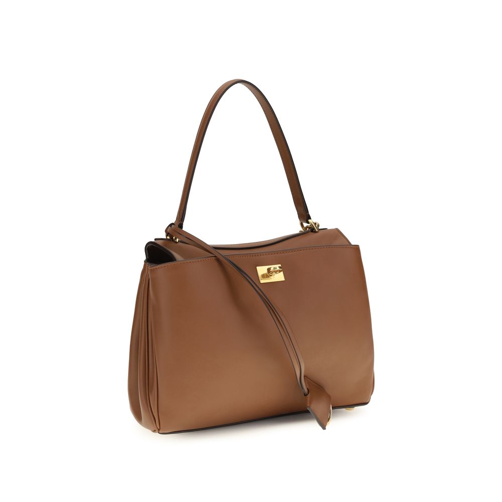 Balenciaga Brown Calf Leather Bos Taurus Shoulder Bag