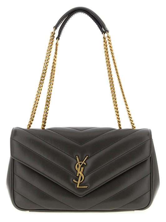 Saint Laurent Brown Lamb Leather Shoulder Bag