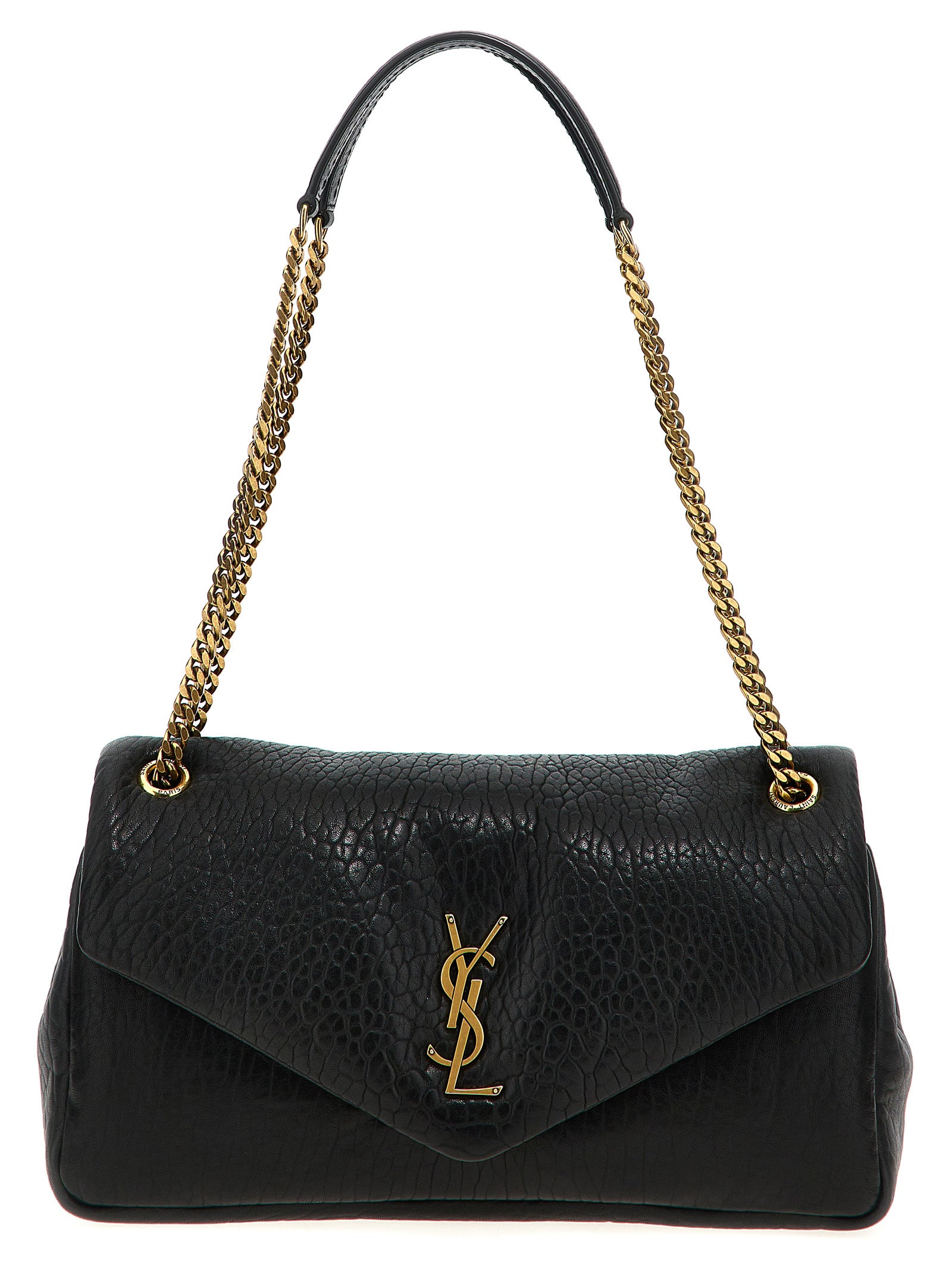 Saint Laurent Black Leather Shoulder Bag