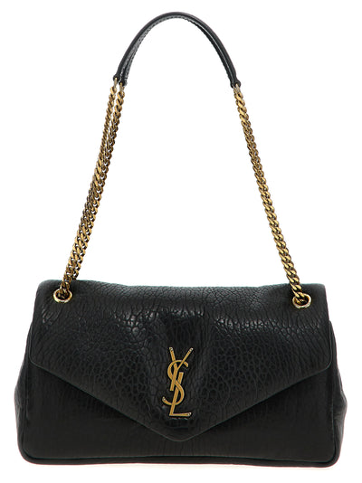 Saint Laurent Black Leather Shoulder Bag