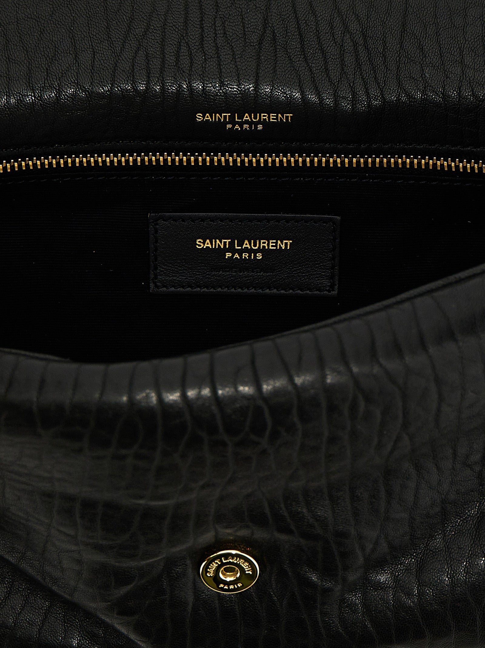 Saint Laurent Black Leather Shoulder Bag