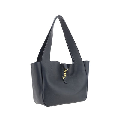 Saint Laurent Black Calf Leather Bos Taurus Shoulder Bag