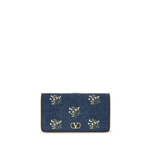 Valentino Garavani Blue Cotton Shoulder Bag