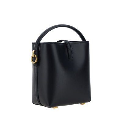 Saint Laurent Black Calf Leather Bos Taurus Shoulder Bag