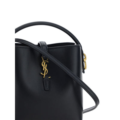 Saint Laurent Black Calf Leather Bos Taurus Shoulder Bag
