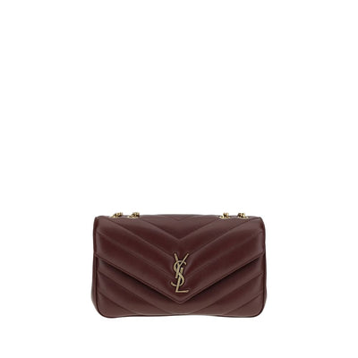 Saint Laurent Bordeaux Lamb Ovis Aries Aries Shoulder Bag
