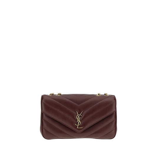 Saint Laurent Bordeaux Lamb Ovis Aries Aries Shoulder Bag