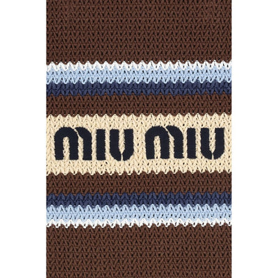 Miu Miu Multicolor Recycled Cotton Shoulder Bag