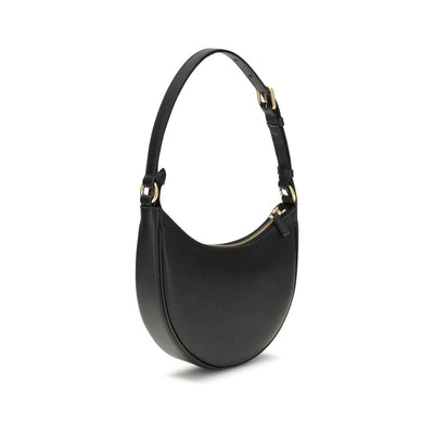 Valentino Garavani Black Calf Leather Bos Taurus Shoulder Bag