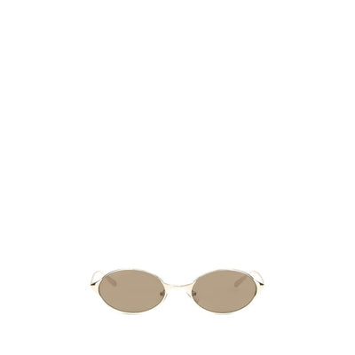Alexander McQueen Gold Metal Sunglasses