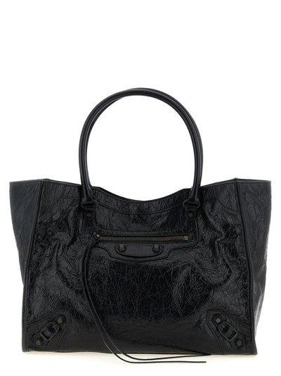 Balenciaga Black Lamb Leather Tote Bag