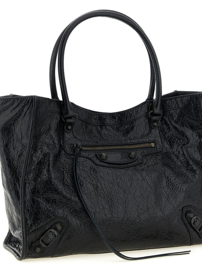 Balenciaga Black Lamb Leather Tote Bag