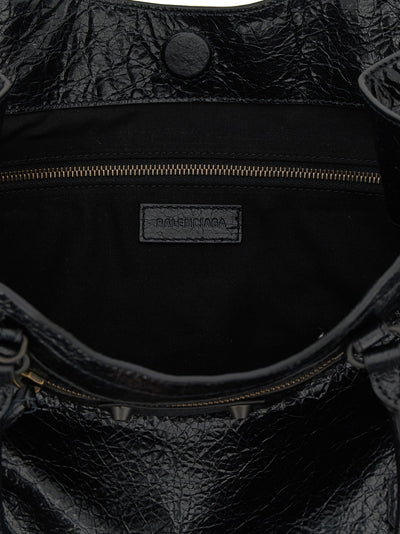 Balenciaga Black Lamb Leather Tote Bag