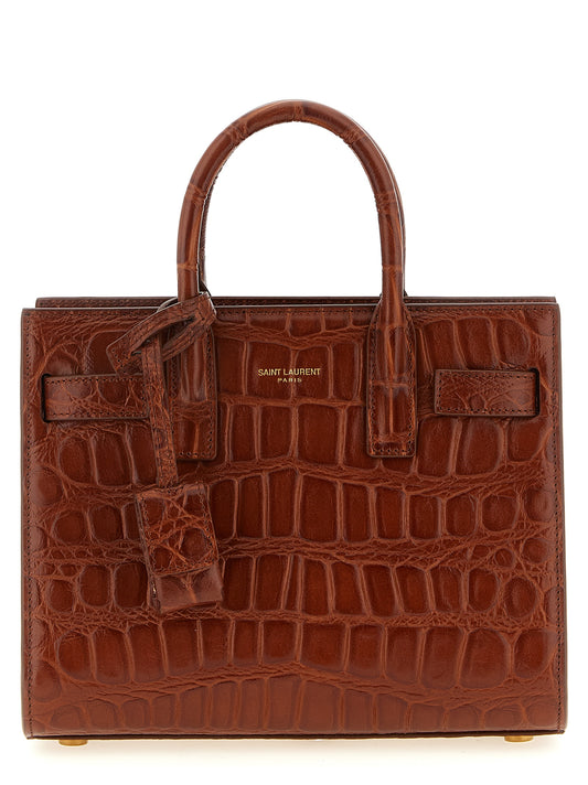 Saint Laurent Brown Calfskin Handbag
