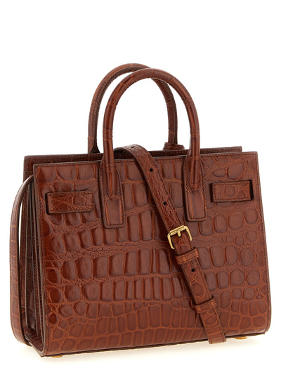 Saint Laurent Brown Calfskin Handbag