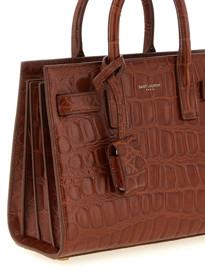Saint Laurent Brown Calfskin Handbag
