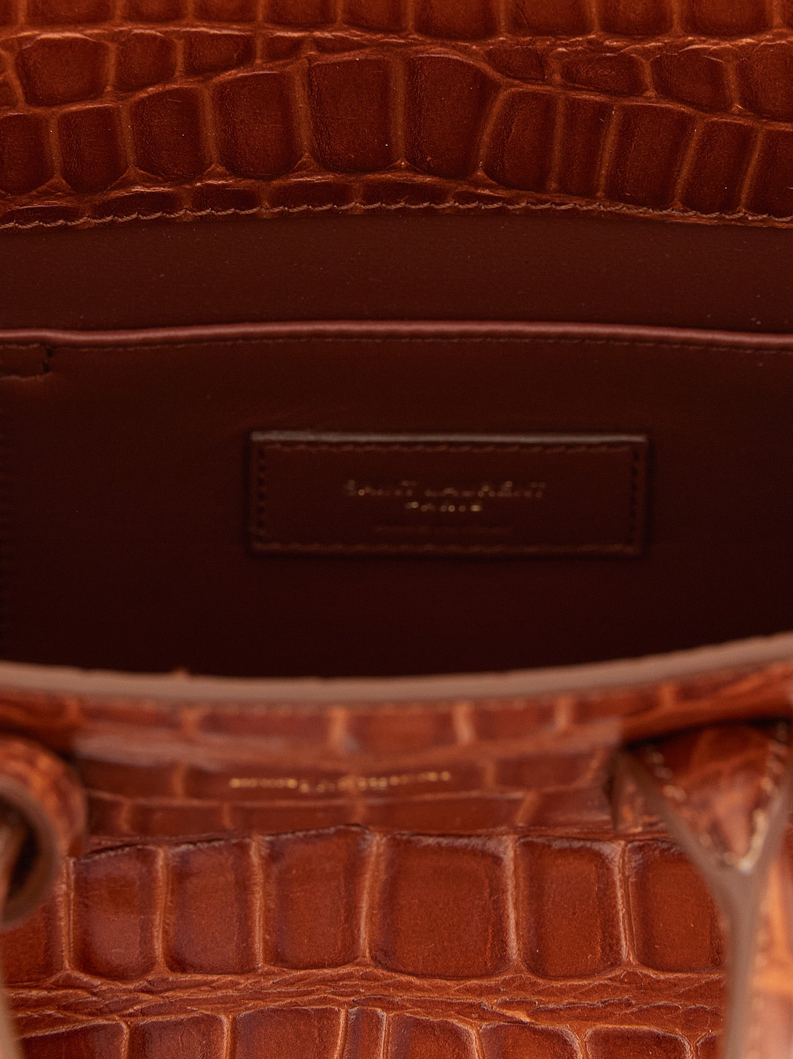Saint Laurent Brown Calfskin Handbag