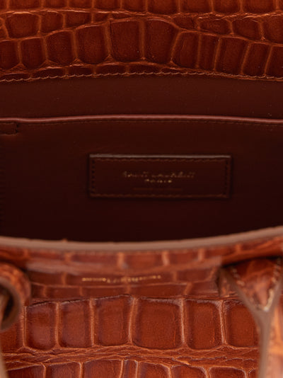 Saint Laurent Brown Calfskin Handbag