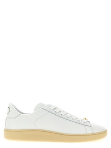 Valentino Garavani White Calfskin Low Top Sneakers