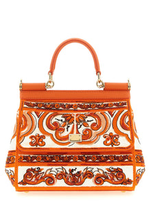Dolce & Gabbana Orange Cotton Handbag