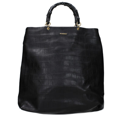 Jil Sander Black Leather Handbag
