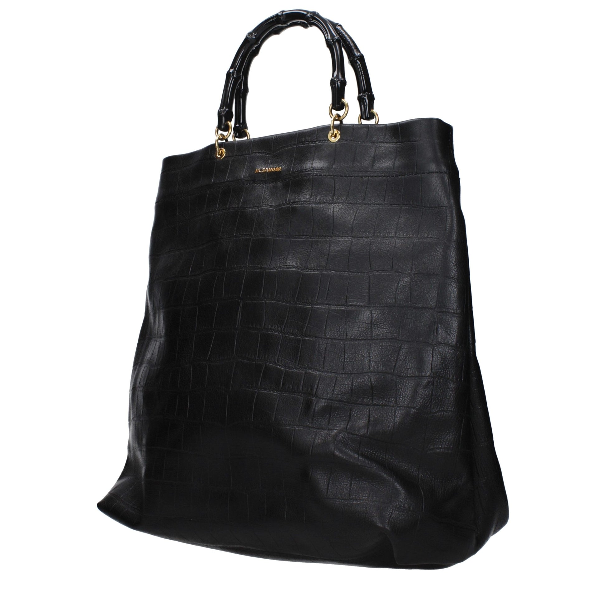 Jil Sander Black Leather Handbag