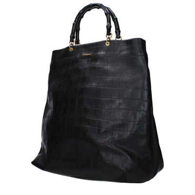 Jil Sander Black Leather Handbag