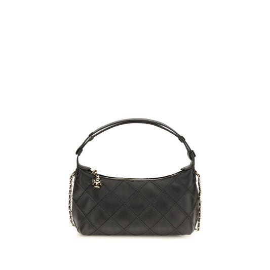 Tory Burch Black Lamb Ovis Aries Aries Clutch Bag