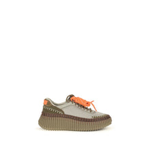 Chloé Bicolor Polyurethane Athletic Sneakers