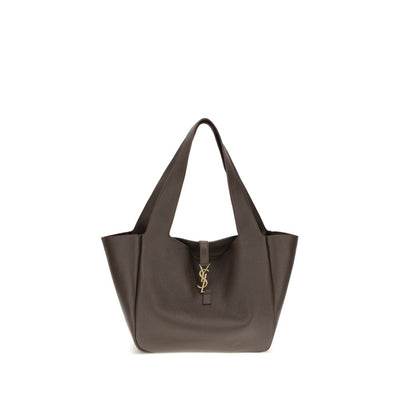 Saint Laurent Brown Calf Leather Bos Taurus Shoulder Bag