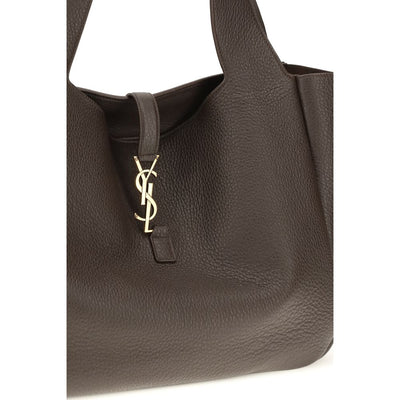 Saint Laurent Brown Calf Leather Bos Taurus Shoulder Bag